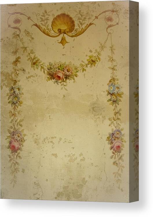 Garland Canvas Print featuring the photograph Victorian Floral Swag and Garland by Colleen Kammerer