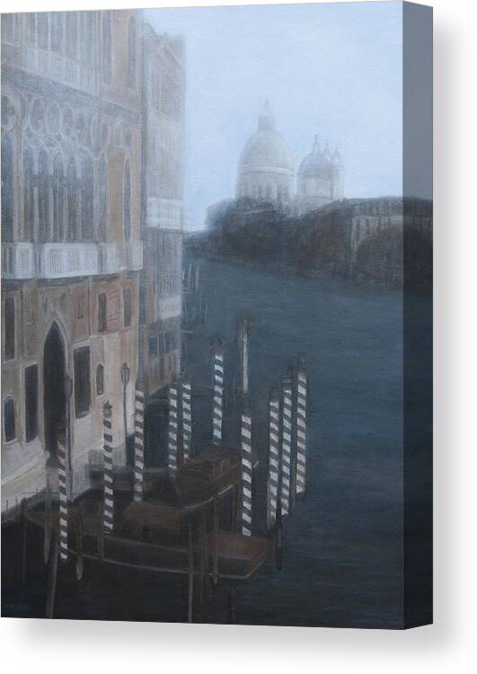 Venice Canvas Print featuring the painting View of the Grand Canal by Masami Iida