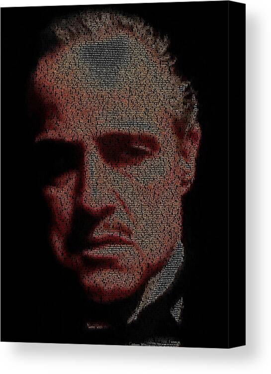 The Godfather Vito Corleone Framed Canvas Wall Art Ready To Hang 