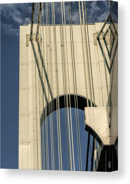 Bridge Cables Canvas Print featuring the photograph Wait of the World by S Paul Sahm