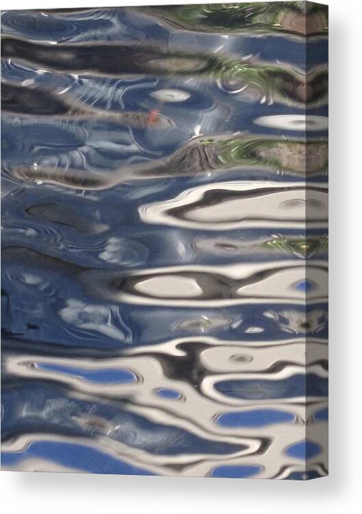 Water Canvas Print featuring the photograph Water Blues by Ingrid Van Amsterdam