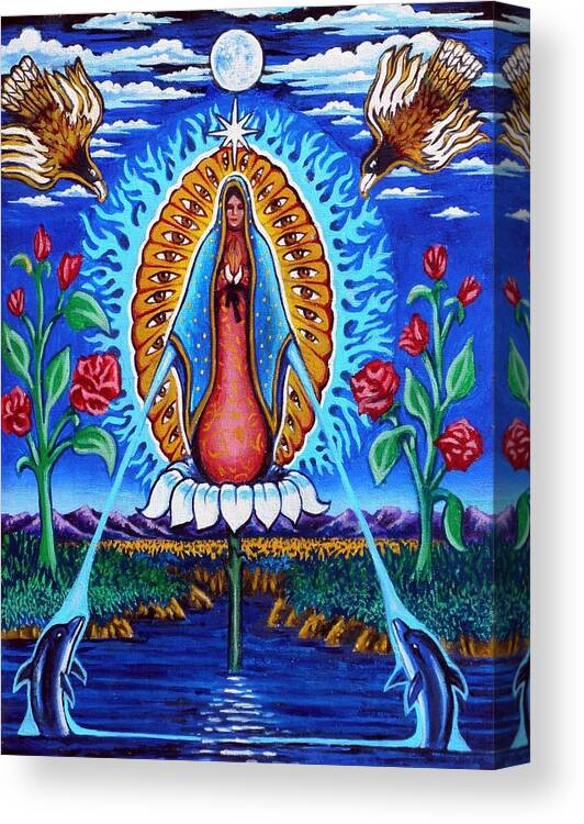 Water Canvas Print featuring the painting Watering Whole by James RODERICK