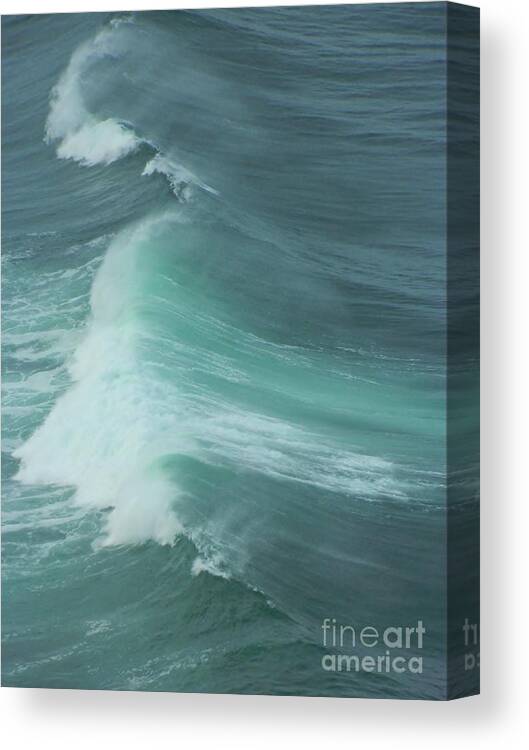 Cape Meares Lighthouse Canvas Print featuring the photograph Wave 4 by Gallery Of Hope 