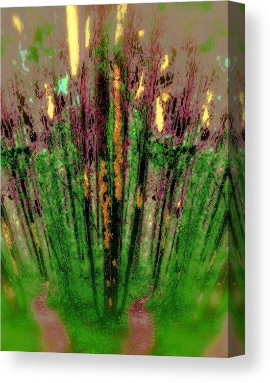Wax Forest Canvas Print featuring the photograph Wax Forest Cathedral by Laureen Murtha Menzl