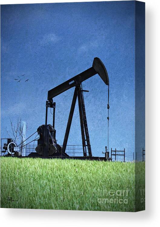 Pump Jack Canvas Print featuring the photograph Where I Come From by Betty LaRue