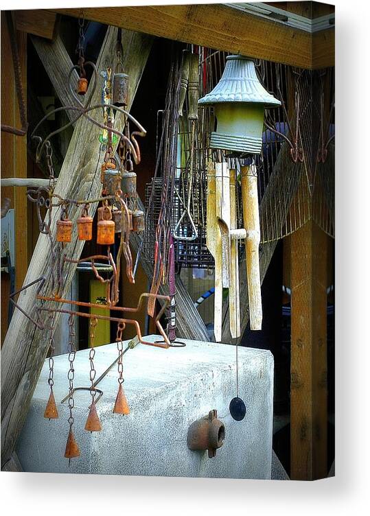 Chimes Canvas Print featuring the photograph Wind Chimes by Lori Seaman