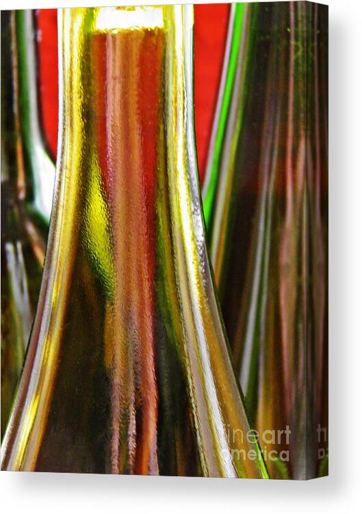 Wine Bottles Canvas Print featuring the photograph Wine Bottles by Sarah Loft
