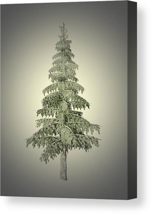 Winter Canvas Print featuring the painting Winter Tree 2 by Movie Poster Prints