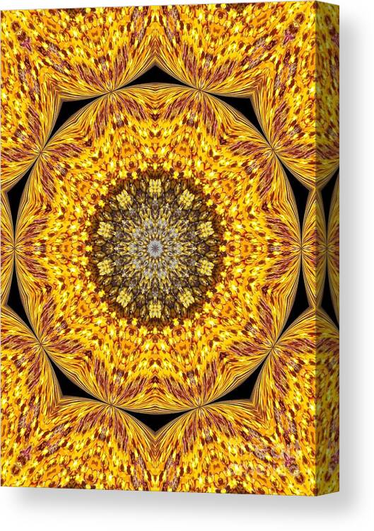 Yellow Canvas Print featuring the photograph Yellow Burst by Annette Allman