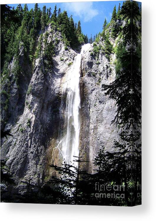 Comet Falls Canvas Print featuring the photograph Comet Falls #1 by Charles Robinson