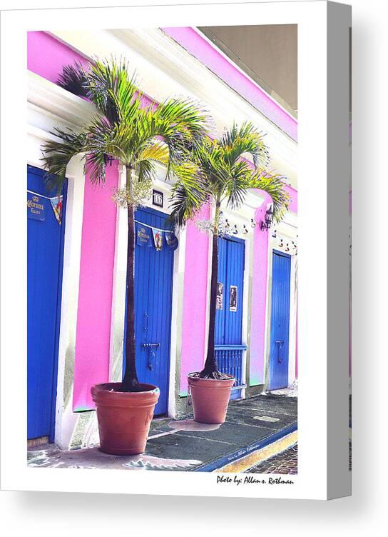 Old San Juan Canvas Print featuring the photograph Old San Juan 16 #1 by Allan Rothman