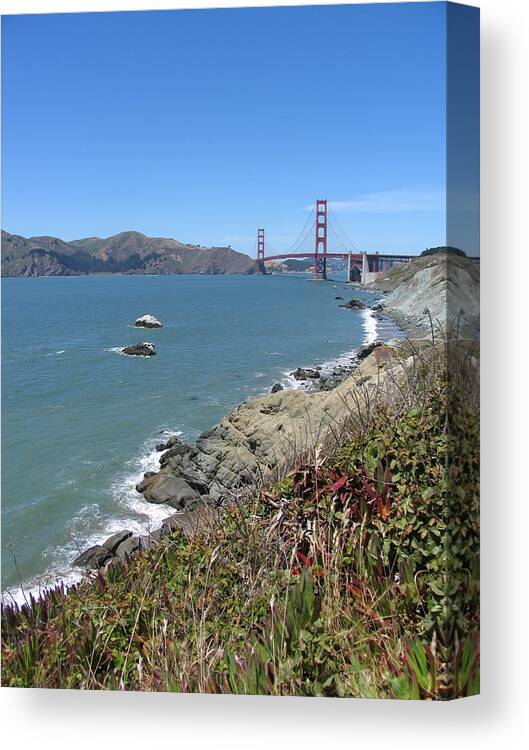 Golden Gate Bridge Canvas Print featuring the photograph Golden Gate Bridge #2 by Mark Norman