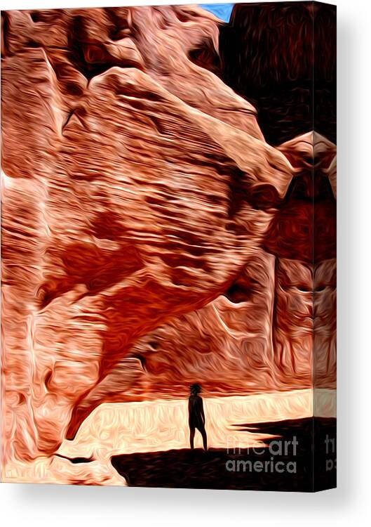 Aboriginal Morning Canvas Print featuring the photograph Aboriginal Morning by Laura Brightwood