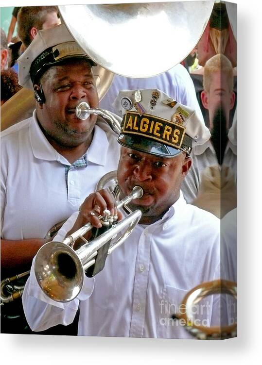 Band Canvas Print featuring the photograph Algiers Jazz Band by Jeanne Woods