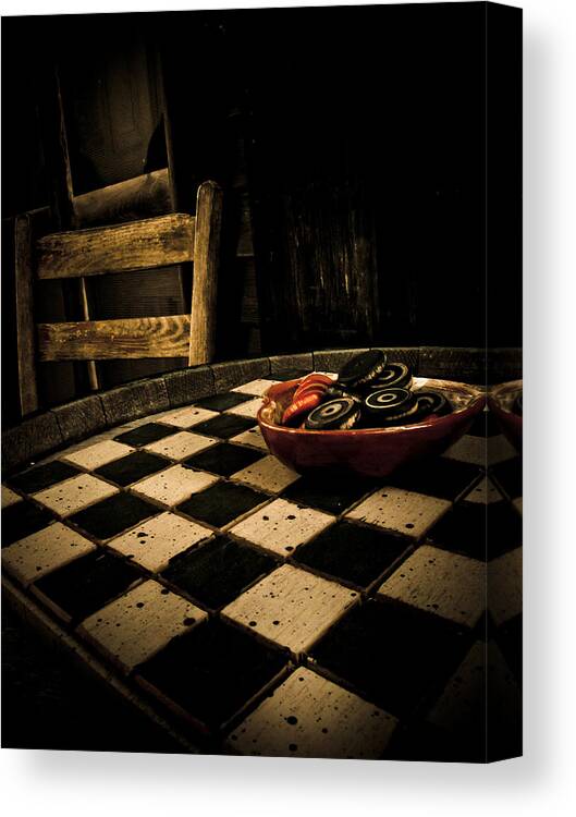 Checkers Canvas Print featuring the photograph Ask Alice by Jessica Brawley