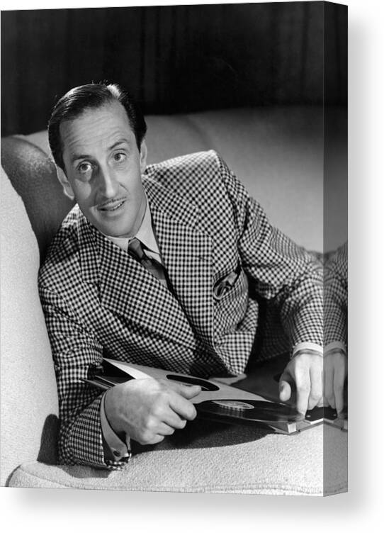 1940s Portraits Canvas Print featuring the photograph Bathing Beauty, Basil Rathbone, 1944 by Everett