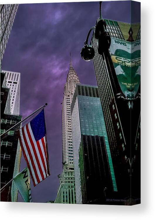 2012 Canvas Print featuring the photograph Chrysler Building by Frank Mari