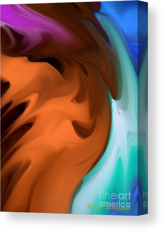 Hope Canvas Print featuring the painting Colors in Motion by Steven Lebron Langston