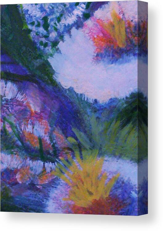 Les Fleurs Canvas Print featuring the painting Delightful and Bright by Anne-Elizabeth Whiteway
