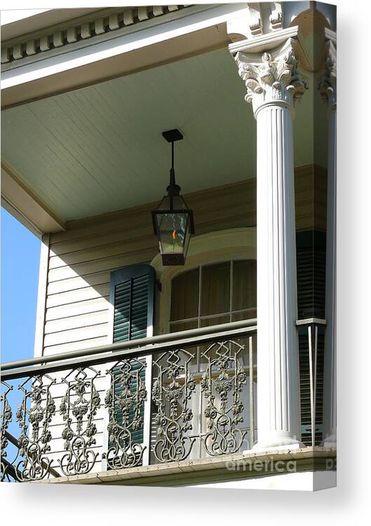 New Orleans Canvas Print featuring the photograph French Quarter Porch by Jeanne Woods