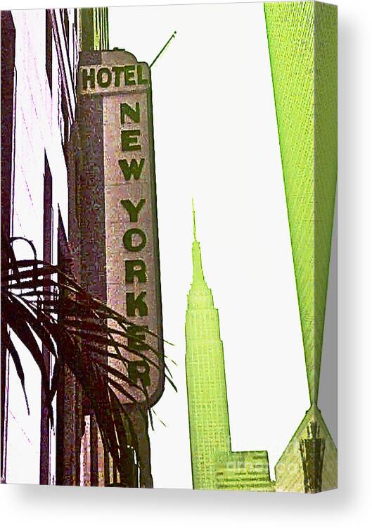 Ny Canvas Print featuring the photograph I Love New York by Beth Saffer