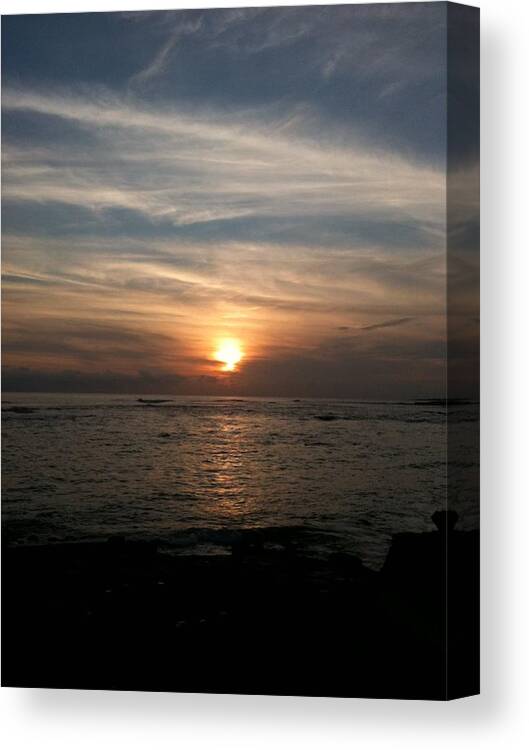 Sunset Canvas Print featuring the photograph Kauai Sunset by Carol Sweetwood