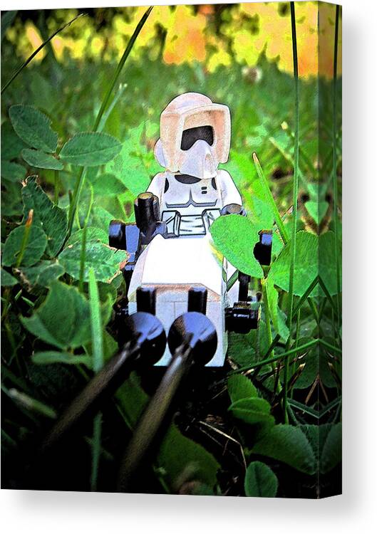 Lego Star Wars Canvas Print featuring the photograph Lego Star Wars 3 by Cyryn Fyrcyd