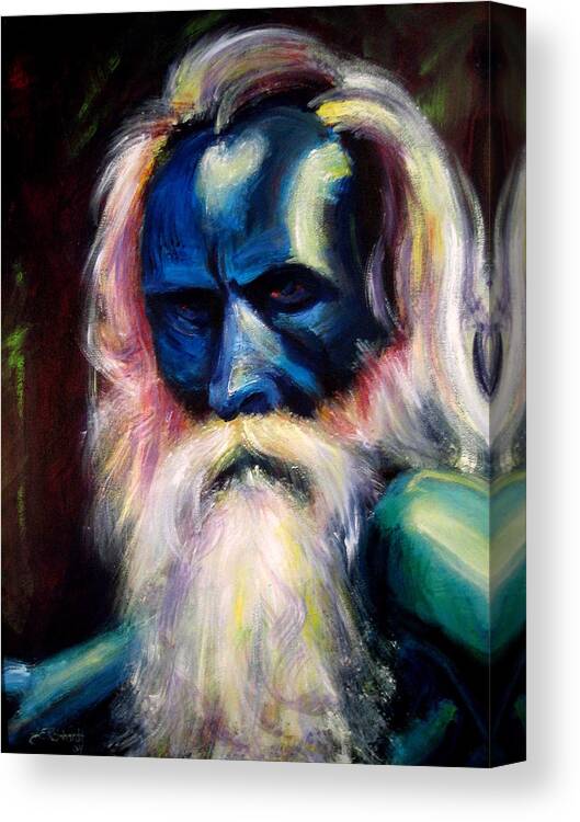 Man Canvas Print featuring the painting Maker by Jason Reinhardt