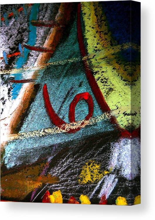 Number Six Canvas Print featuring the mixed media Number Six by Clarity Artists