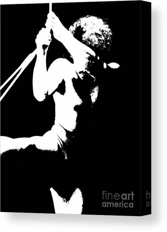 Figure Canvas Print featuring the photograph Pull yourself up by Robert D McBain