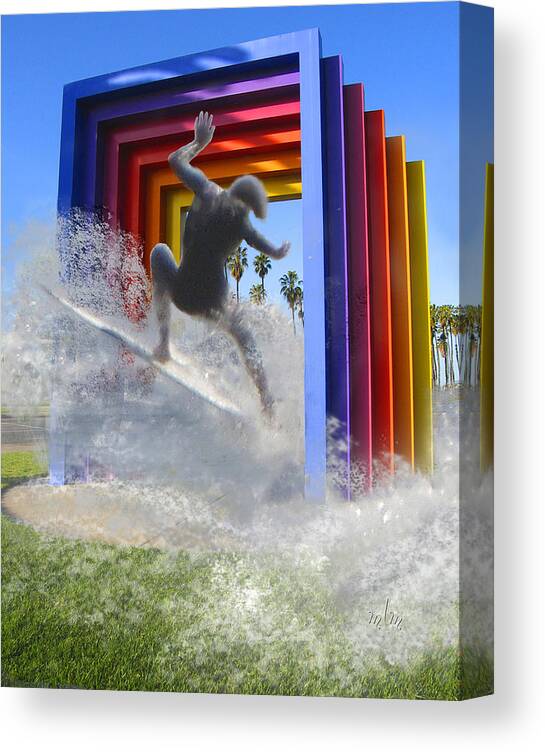 Surfer Canvas Print featuring the photograph Santa Barbara Dream 1 by Marie Morrisroe