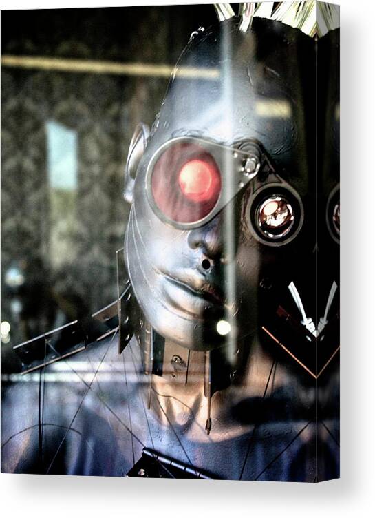 Alien Canvas Print featuring the photograph Scan by Amber Abbott