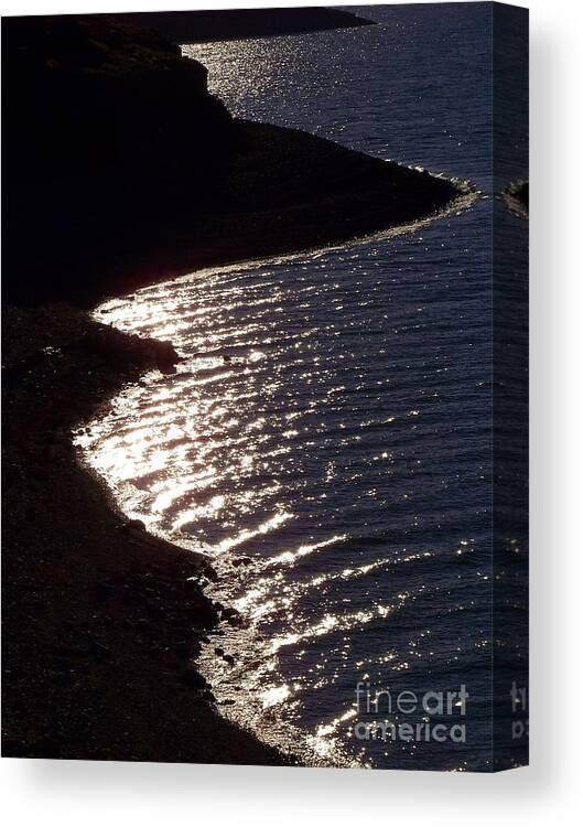 Water Canvas Print featuring the photograph Shining Shoreline by Dorrene BrownButterfield