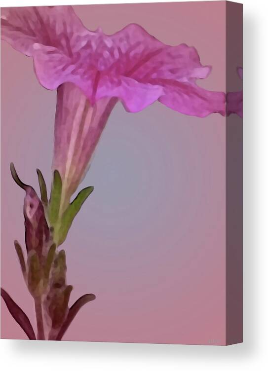 Designer Art Flower Canvas Print featuring the painting Simply Petals by Debra   Vatalaro