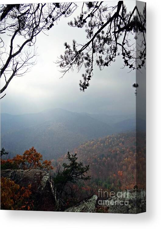 Shenandoah Canvas Print featuring the photograph SkyLine 3 Shenandoah National Park by Steven Lebron Langston