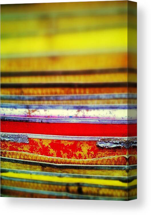 Tin Baskets Canvas Print featuring the digital art Stacked-up by Olivier Calas