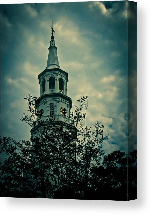 Charleston Canvas Print featuring the photograph Steeple by Jessica Brawley