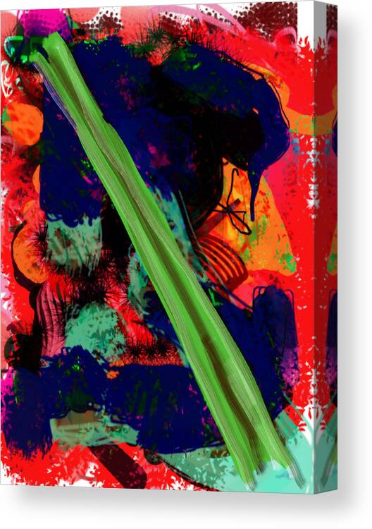 Celery Canvas Print featuring the digital art What is Celery by James Thomas