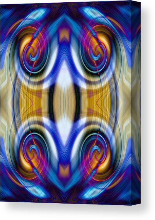 Blue Canvas Print featuring the photograph Abstract 1 #1 by Amber Flowers