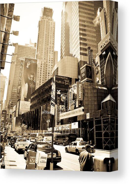 Crown Plaza Canvas Print featuring the photograph Crown Plaza New York City #1 by Mickey Clausen
