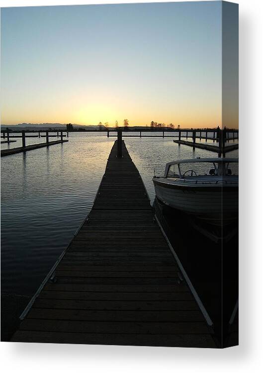 Sunset Canvas Print featuring the photograph Day Is Done #2 by KD Granger