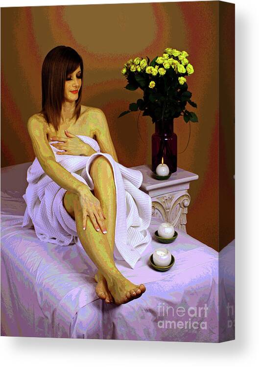Larry Canvas Print featuring the photograph White Comfort #1 by Larry Oskin