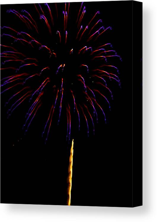 Fireworks Canvas Print featuring the photograph 4th of July #2 by Bill Barber