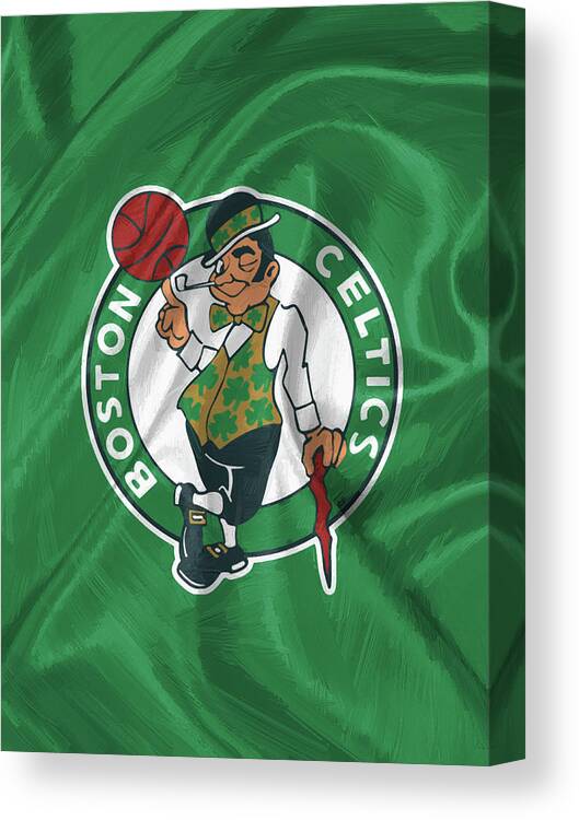 Boston Celtics Canvas Print featuring the digital art Boston Celtics #1 by Afterdarkness