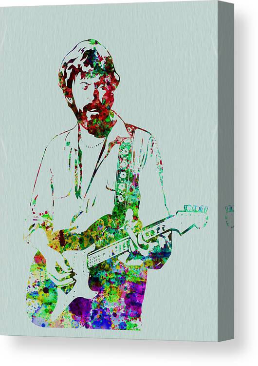 Eric Clapton Canvas Print featuring the painting Eric Clapton by Naxart Studio