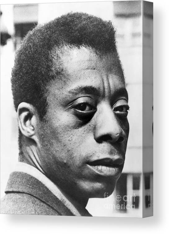 20th Century Canvas Print featuring the photograph James Baldwin #7 by Granger