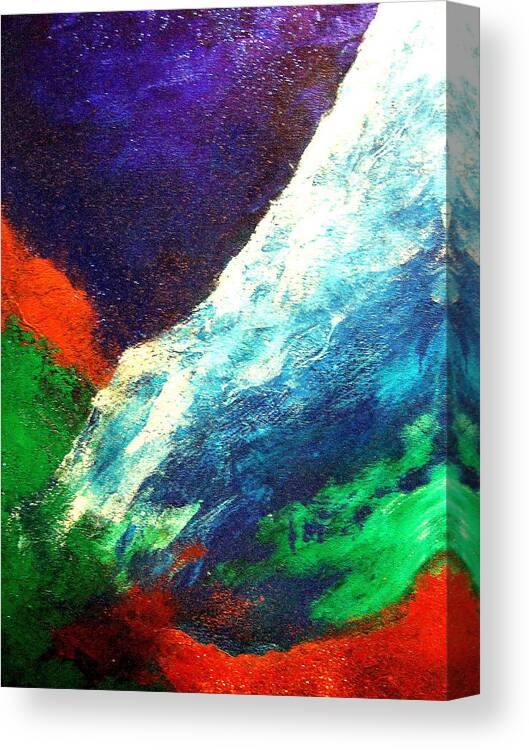 Gaia Canvas Print featuring the painting Gaia symphony #3 by Kumiko Mayer