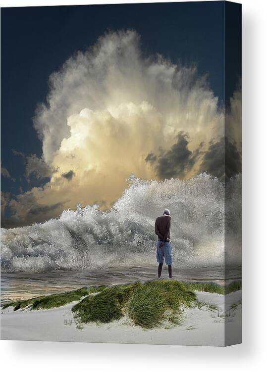 Ocean Canvas Print featuring the photograph 4457 by Peter Holme III
