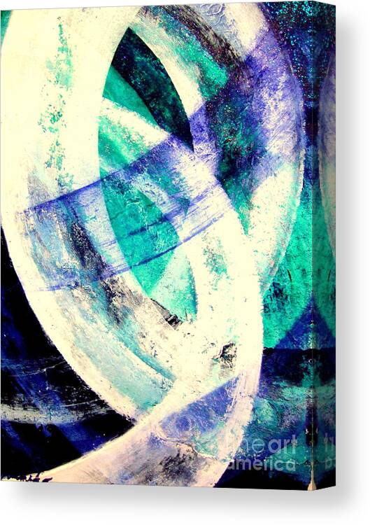 Circulation Canvas Print featuring the painting Circulation #1 by Kumiko Mayer