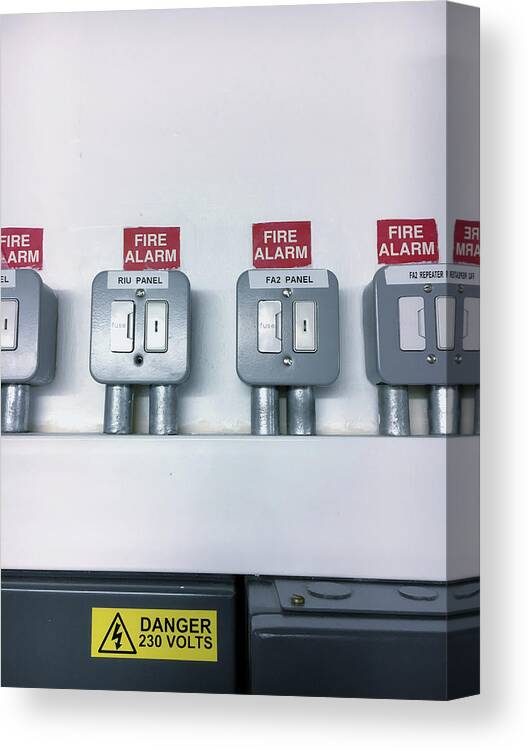 Automatic Canvas Print featuring the photograph A fuse box by Tom Gowanlock